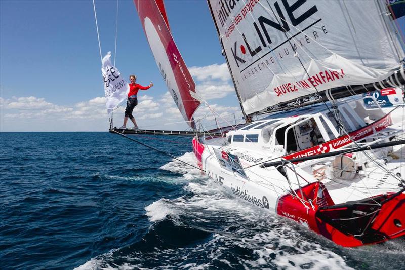 Sam Davies, the British Vendée Globe and Volvo Ocean Race skipper was inspired by the Rolex Fastnet Race from a young age  - photo © Maxime Horlaville / polaRYSE / Initiatives Coeur