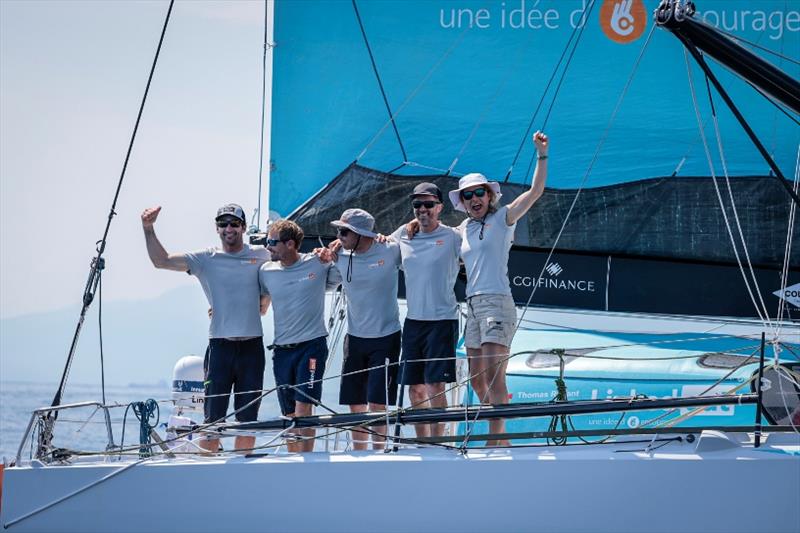 The finish of Leg 3 of The Ocean Race Europe from Alicante, Spain into Genova, Italy photo copyright Sailing Energy / The Ocean Race taken at  and featuring the IMOCA class