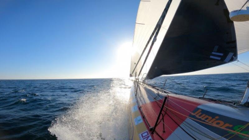 At speed during the Transat Jacques Vabre photo copyright TJV taken at  and featuring the IMOCA class