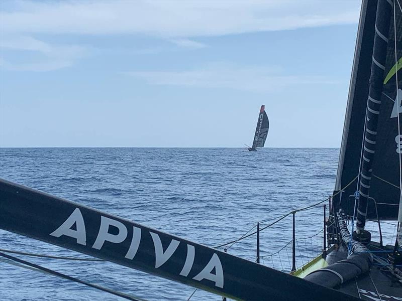 APIVIA & Charal during the Transat Jacques Vabre photo copyright Apivia taken at  and featuring the IMOCA class
