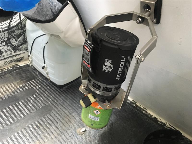 The galley aboard the IMOCA Medallia ahead of the 2022 Vendée Arctique - photo © Sue Pelling