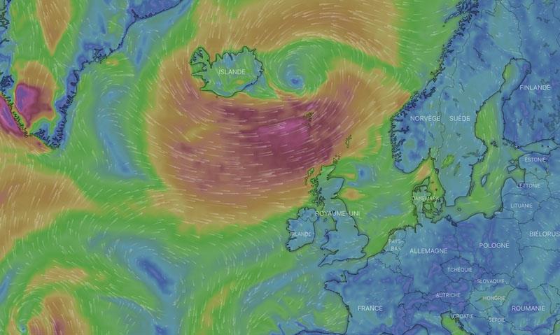 Nasty low in the North Atlantic for Vendée Atlantique fleet photo copyright Photo supplied taken at  and featuring the IMOCA class