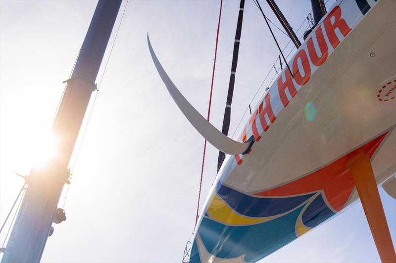 11th Hour Racing Team in final preparations ahead of The Ocean Race photo copyright Eloi Stichelbaut / 11th Hour Racing taken at  and featuring the IMOCA class