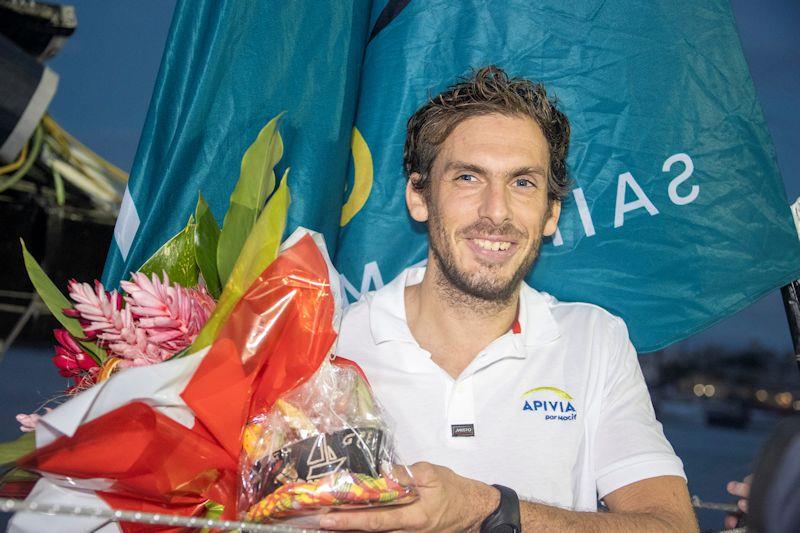 Charlie Dalin (Apivia) takes second in the IMOCA class, Route du Rhum-Destination Guadeloupe photo copyright Alexis Courcoux taken at  and featuring the IMOCA class