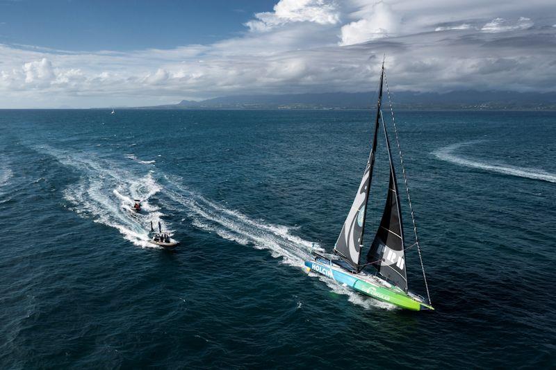 Kevin Escoffier (Holcim) takes fourth in the IMOCA class, Route du Rhum-Destination Guadeloupe photo copyright Vincent Olivaud taken at  and featuring the IMOCA class