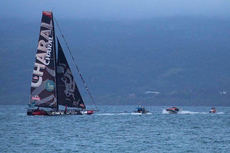 Jeremie Beyou (Charal) takes third in the IMOCA class, Route du Rhum-Destination Guadeloupe photo copyright Vincent Olivaud taken at  and featuring the IMOCA class