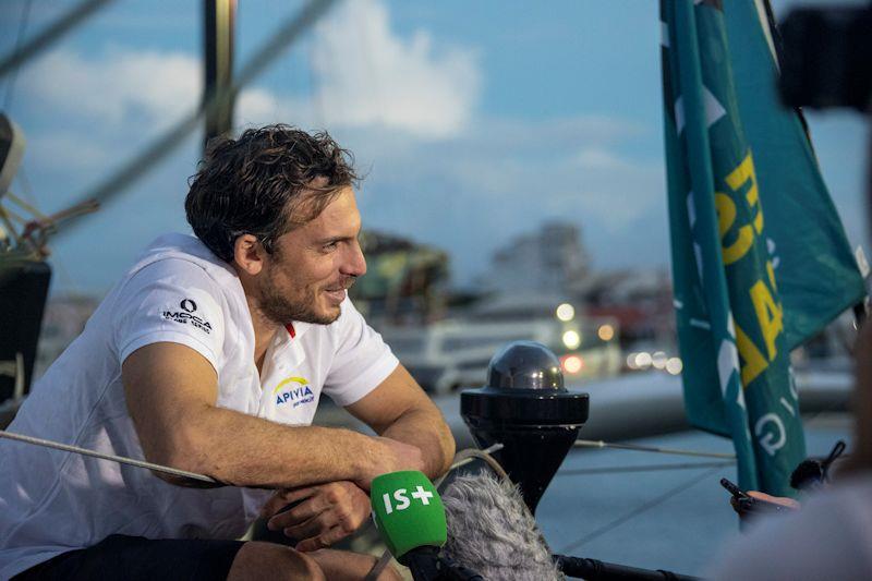 Charlie Dalin (Apivia) takes second in the IMOCA class, Route du Rhum-Destination Guadeloupe photo copyright Alexis Courcoux taken at  and featuring the IMOCA class