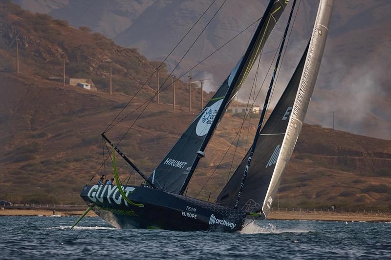 At the start, GUYOT envirnnement - Team Europe set the pace in this leg of The Ocean Race - photo © Felix Diemer / GUYOT environnemnt - Team Europe