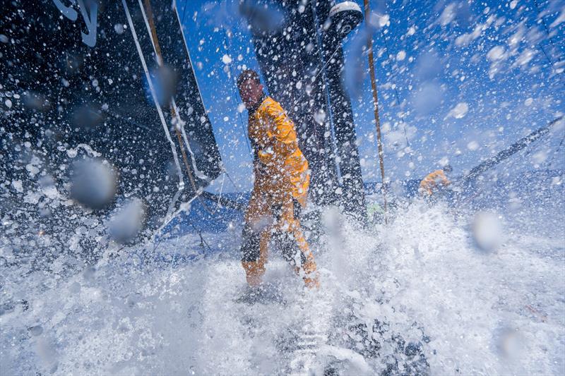 The team fights for every nautical mile with the sail trim - photo © Charles Drapeau / GUYOT environnement - Team Europe