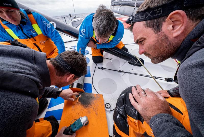 11th Hour Racing team -  The Ocean Race photo copyright  Amory Ross / 11th Hour Racing / The Ocean Race taken at  and featuring the IMOCA class