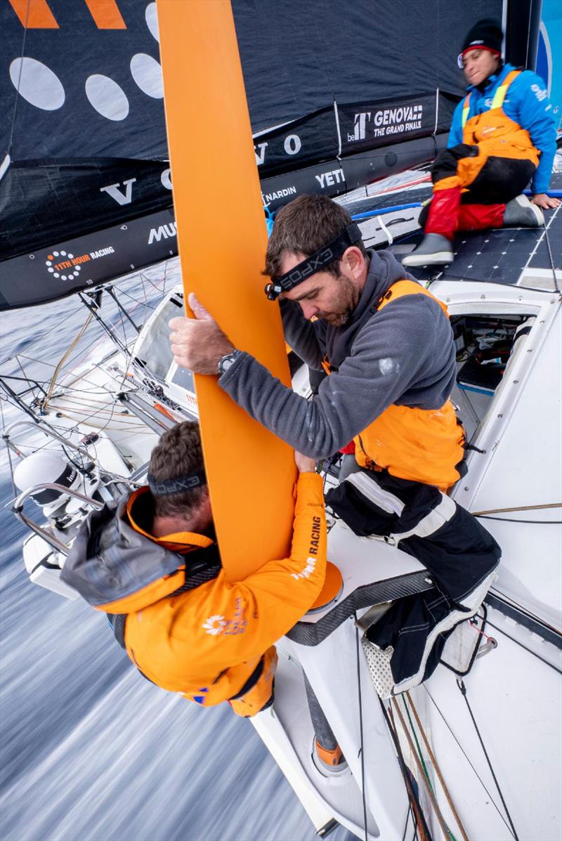 11th Hour Racing team -  The Ocean Race photo copyright  Amory Ross / 11th Hour Racing / The Ocean Race taken at  and featuring the IMOCA class