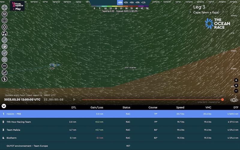 The Ocean Race 2022-23 Leg 3 Tracker - photo © The Ocean Race