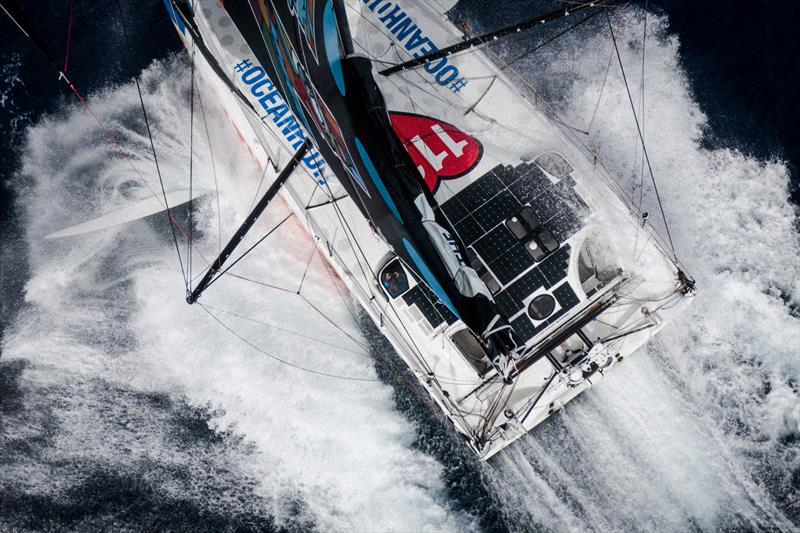 The Ocean Race 2022-23 Leg 3 Day 25 onboard 11th Hour Racing Team. Malama sailing downwind in a small but confused Southern Ocean sea photo copyright Amory Ross / 11th Hour Racing / The Ocean Race taken at  and featuring the IMOCA class