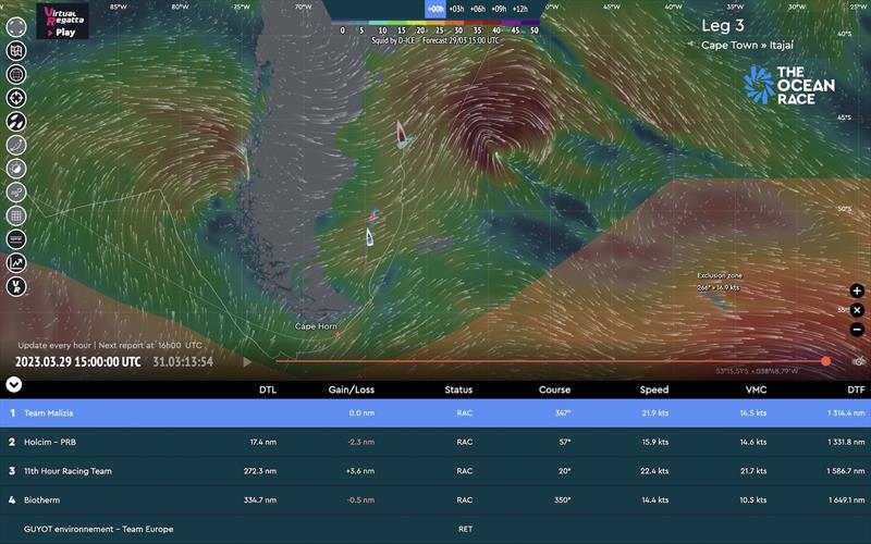 The Ocean Race tracker photo copyright The Ocean Race taken at  and featuring the IMOCA class