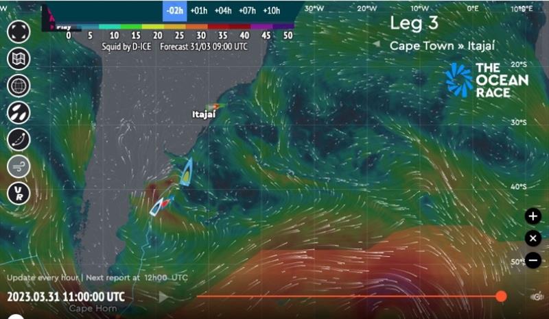 The Ocean Race tracker photo copyright The Ocean Race taken at  and featuring the IMOCA class