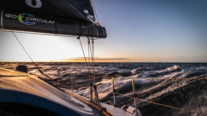 The Ocean Race 2022-23 - 30 March 2023, Leg 3 Day 32 onboard Team Holcim - PRB. Atlantic sunrise photo copyright Julien Champolion | polaRYSE / Holcim - PRB / The Ocean Race taken at  and featuring the IMOCA class