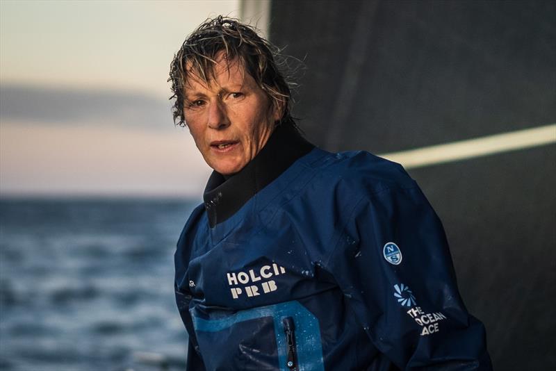 The Ocean Race 2022-23 - 30 March 2023, Leg 3 Day 32 onboard Team Holcim - PRB. Abby Ehler - photo © Julien Champolion | polaRYSE / Holcim - PRB / The Ocean Race