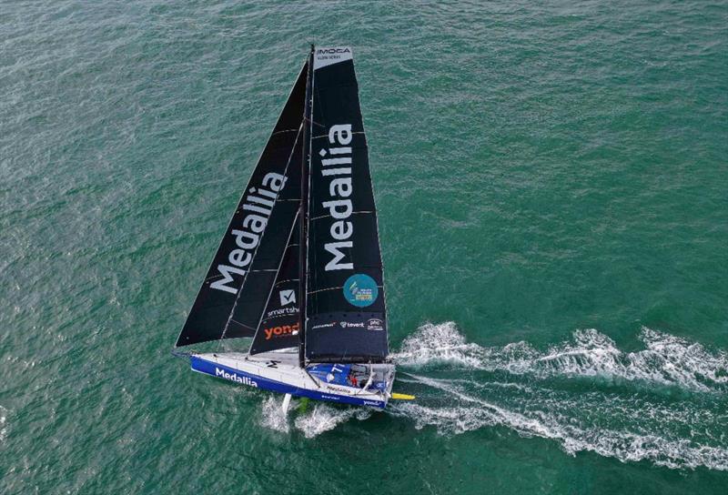 Pip Hare's Medallia was formerly Armel le Cléac'h's 2016-17 Vendée Globe winner photo copyright Mark Lloyd / www.lloydimages.com taken at Royal Ocean Racing Club and featuring the IMOCA class