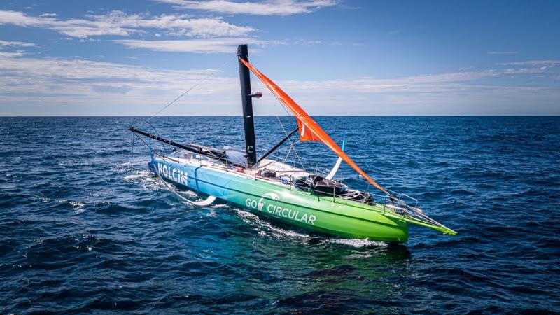 The Ocean Race 2022-23 - 27 April 2023, Leg 4 Day 4 onboard Team Holcim - PRB. Flying our J4, aka storm sail - photo © Georgia Schofield | polaRYSE / Holcim - PRB / The Ocean Race