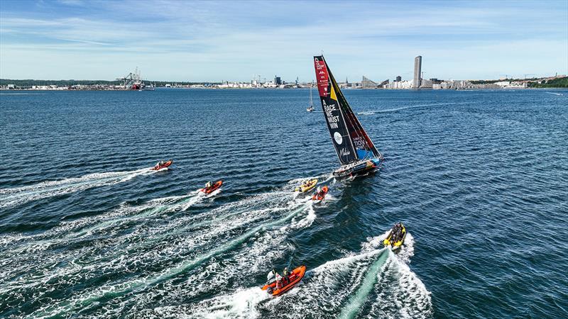 Malizia - Seaexplorer as she arrived in Aarhus at the end of Leg 5 of The Ocean Race photo copyright Sailing Energy / The Ocean Race taken at  and featuring the IMOCA class