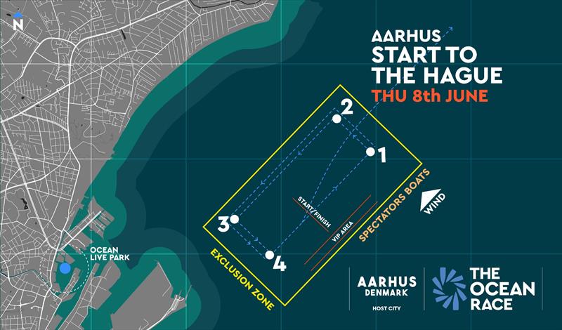 The Ocean Race Leg 6 Start map photo copyright The Ocean Race taken at  and featuring the IMOCA class