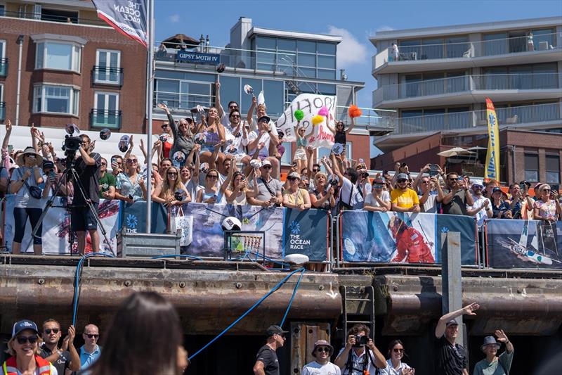 `Rosieland` in The Hague - The Ocean Race Leg 6 photo copyright Marie Lefloch / Team Malizia taken at  and featuring the IMOCA class