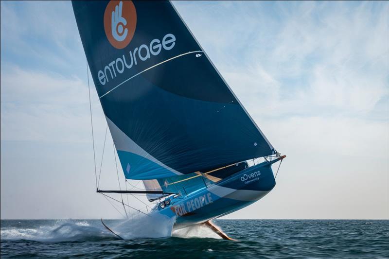For People - Thomas Ruyant and Morgan Lagravière photo copyright Pierre Bouras / TRRacing taken at  and featuring the IMOCA class
