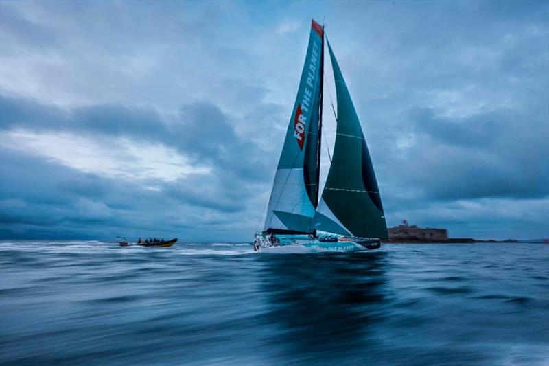 2023 Rolex Fastnet Race - Sam Goodchild and Antoine Koch finished third on For The Planet photo copyright Paul Wyeth / www.pwpictures.com taken at Royal Ocean Racing Club and featuring the IMOCA class