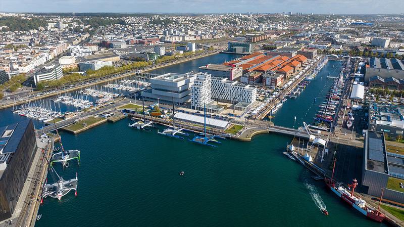 The harbour in Le Havre, France - Transat Jacques Vabre photo copyright Grand Fred / Nefsea / Transat Jacques Vabre taken at  and featuring the IMOCA class