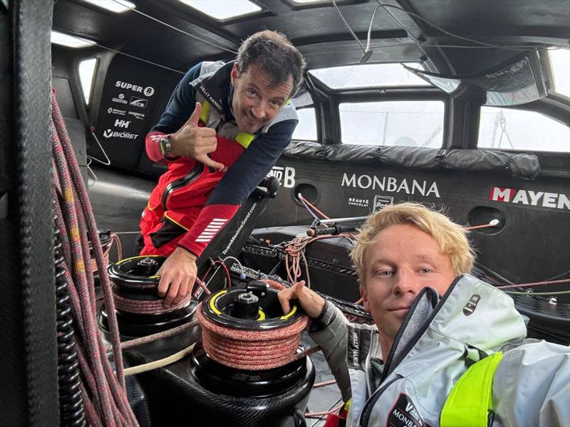 IMOCA fleet action from the first two days of the Transat Jacques Vabre photo copyright Maxime Sorel / V and B - Monbana - Mayenne taken at  and featuring the IMOCA class