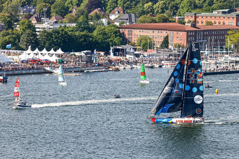 The Ocean Race 2022-23 - 9 June 2023. Kiel Fly-By, 11th Hour Racing Team photo copyright Sailing Energy / The Ocean Race taken at  and featuring the IMOCA class