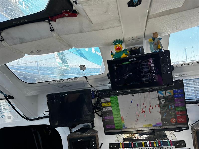 Malizia - Seaexplorer cockpit views at the start of the New York Vendée race - New York Vendée Race - photo © Boris Herrmann / Team Malizia