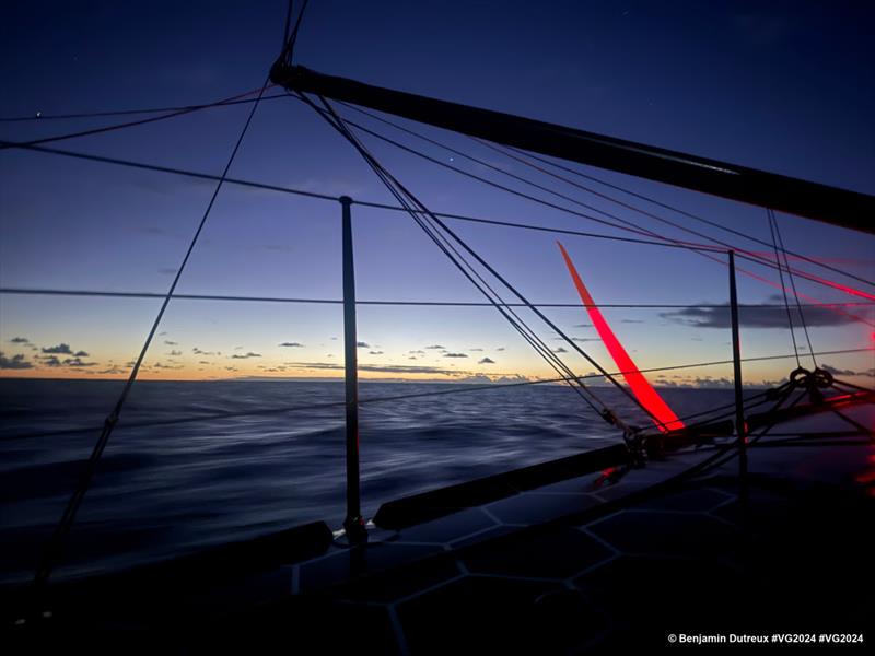 Guyot Environnement-Water Family - Vendée Globe 2024 photo copyright Benjamin Dutreux #VG2024 taken at  and featuring the IMOCA class