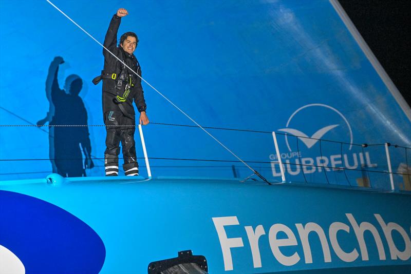Sébastien Simon aboard Groupe Dubreuil finishes 3rd in the Vendée Globe 2024 photo copyright Jean-Louis Carli / Alea taken at  and featuring the IMOCA class