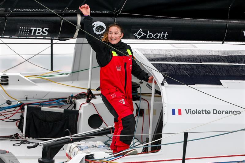 DeVenir skipper Violette Dorange (FRA) is photographed after taking 25th place in the Vendée Globe, on February 09, in Les Sables d'Olonne, France - photo © Jean-Marie Liot / Alea