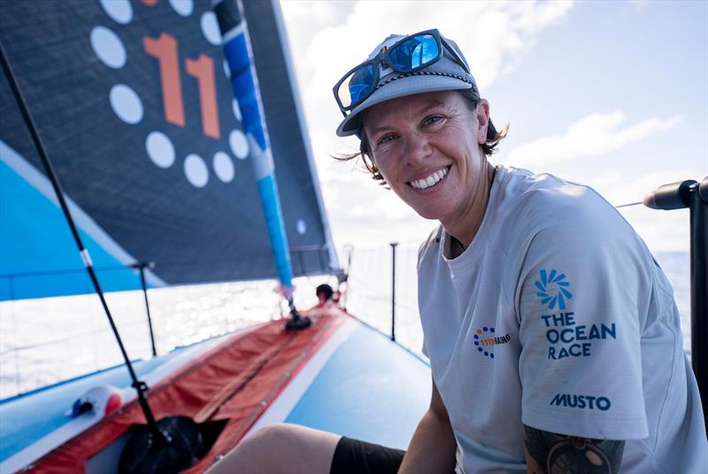 Francesca Clapcich aboard 11th Hour Racing's IMOCA 60 Malama photo copyright Amory Ross / 11th Hour Racing / The Ocean Race taken at New York Yacht Club and featuring the IMOCA class
