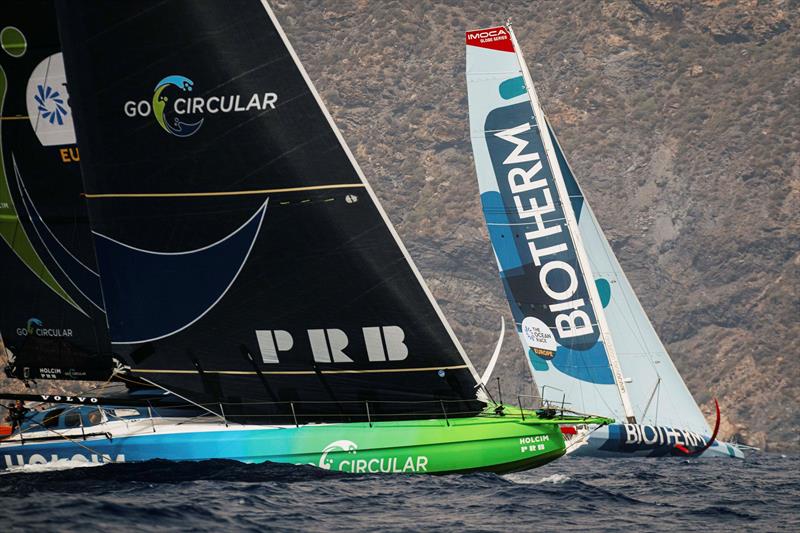 IMOCA Fleet at the start of Leg 3 of The Ocean Race Europe in Cartagena, Spain on August 26 - photo © Vincent Curutchet / The Ocean Race Europe 2025