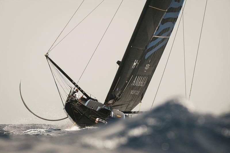 Team AMAALA, skippered by Alan Roura, at the start of Leg 3 of The Ocean Race Europe in Cartagena, Spain on August 26 - photo © Vincent Curutchet / The Ocean Race Europe 2025