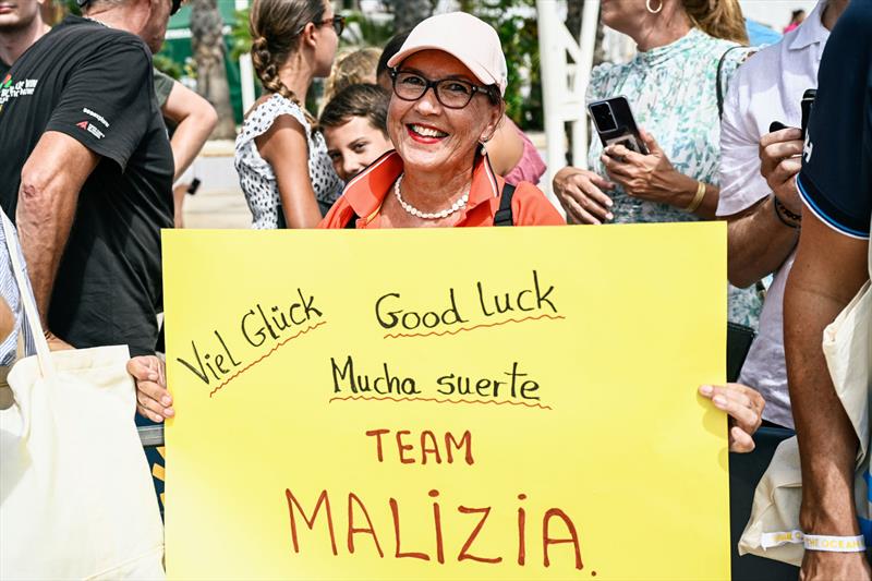 Team Malizia fans in Cartagena, Spain ahead of Leg 3 of The Ocean Race Europe 2025 - photo © Marie Lefloch I Team Malizia