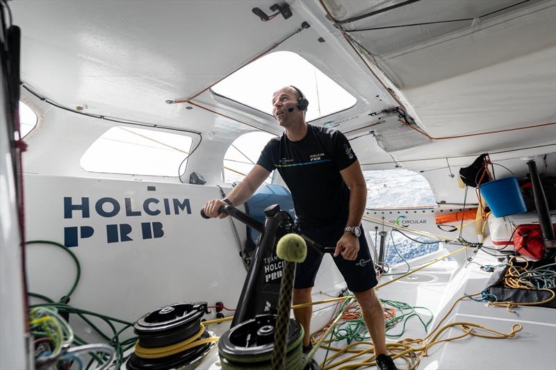 On board Holcim-PRB during The Ocean Race Europe 2025 Leg 3 - photo © Adrien Nivet / polaRYSE