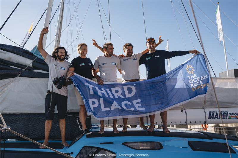 Allagrande Mapei Racing skipperd by Ambrogio Beccaria, finish The Ocean Race Europe 2025 Leg 3 in 3rd place - photo © Lorenzo Sironi