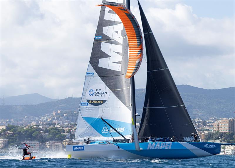 Allagrande Mapei Racing skippered by Ambrogio Beccaria racing with VIP guests during The Ocean Race Europe in Genova, Italy on September 05 - photo © Lloyd Images / The Ocean Race Europe 2025
