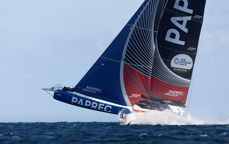 Team Paprec Arkea racing with VIP guests during The Ocean Race Europe in Genova, Italy on September 05 - photo © Lloyd Images / The Ocean Race Europe 2025