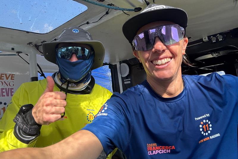 Francesca Clapcich and Will Harris during the Transat Café L'OR - photo © 11th Hour Racing