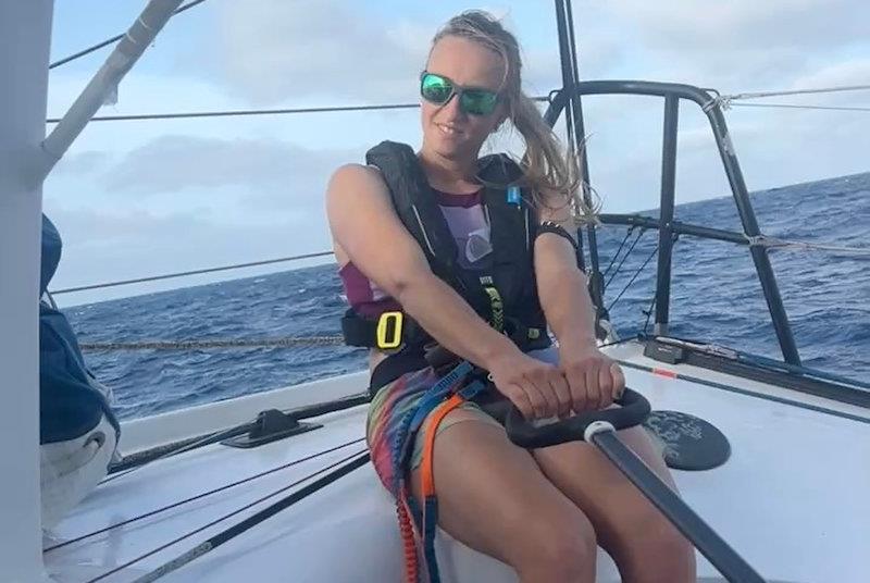 Bérénice Charrez during the Transat Café L'OR - photo © New Europe