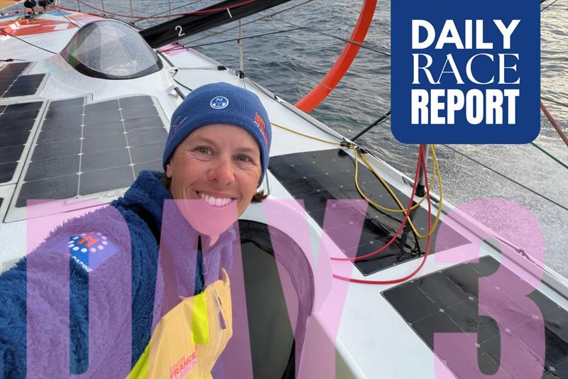 Francesca Clapcich on 1000 Race Day 3 photo copyright Team Francesca Clapcich Powered by 11th Hour Racing taken at  and featuring the IMOCA class