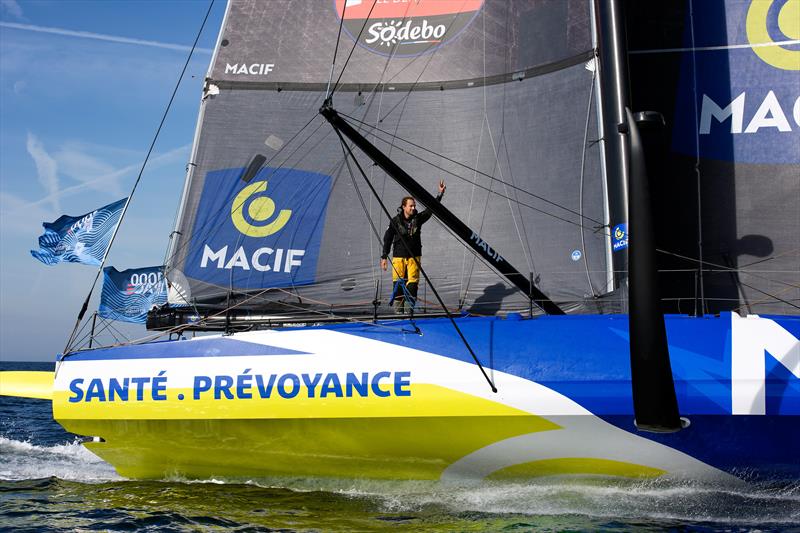 Sam Goodchild on MACIF Santé Prévoyance wins the 1000 Race photo copyright François Van Malleghem / 1000 Race taken at  and featuring the IMOCA class