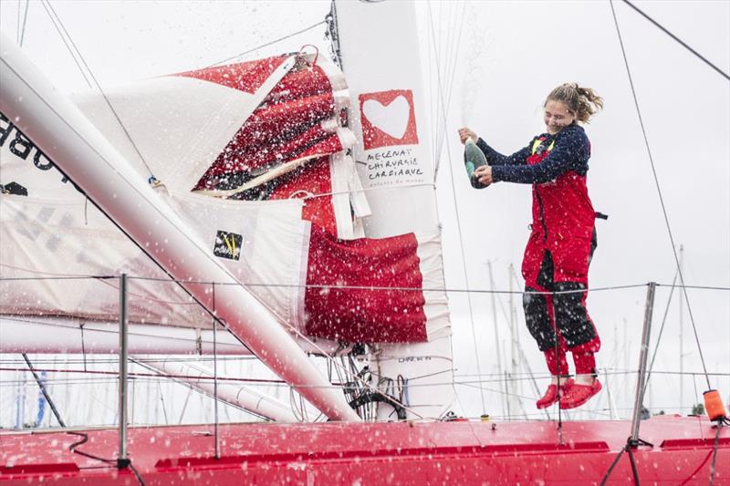 Violette Dorange finishes 3rd in the Vendée Arctique - photo © Eloi Stichelbaut #VALS2026