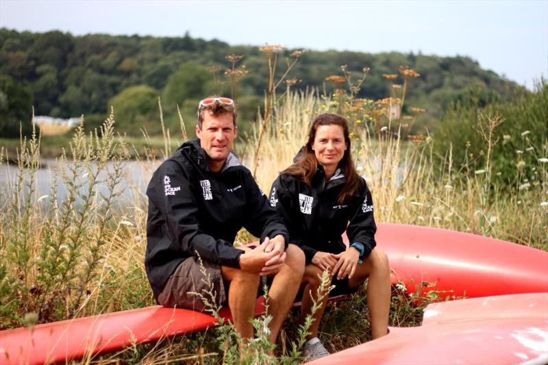 Paul Meilhat and Mariana Lobato launch boat for new ‘United by the Ocean' campaign photo copyright United by The Ocean Team taken at  and featuring the IMOCA class