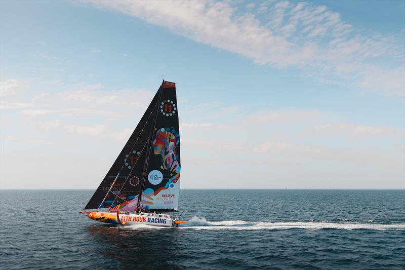 11th Hour Racing negotiates light airs photo copyright JULIEN CHAMPOLION taken at Norwalk Yacht Club and featuring the IMOCA class